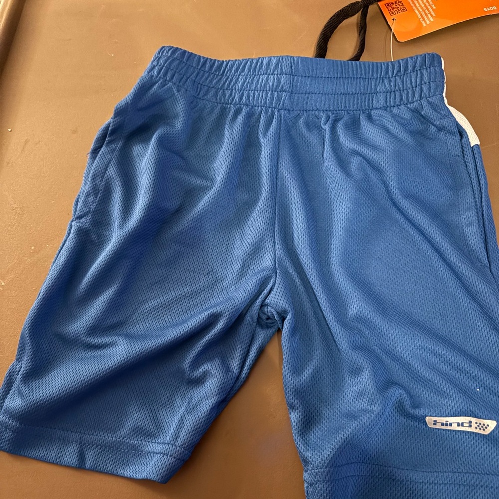 Hind Royal Blue Mesh Athletic Shorts for Kids